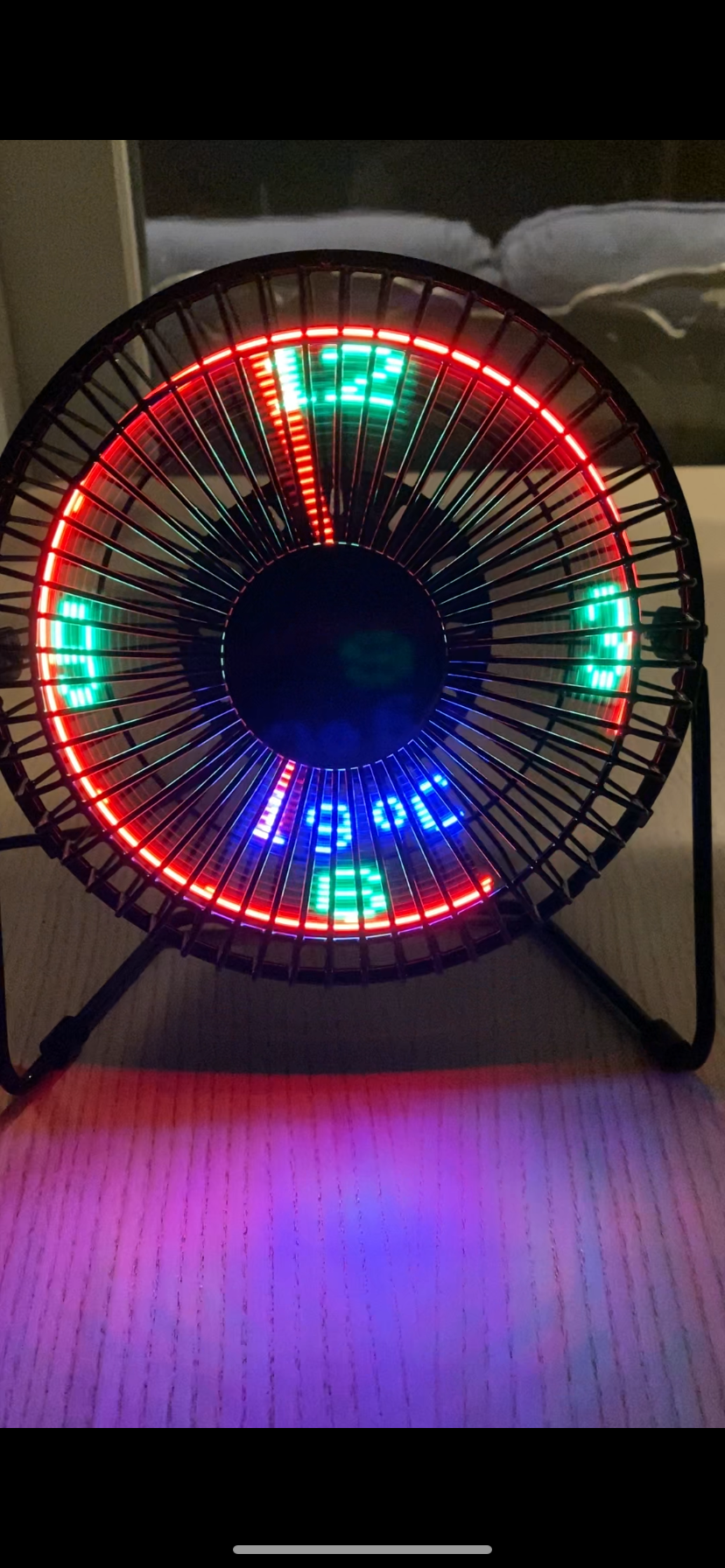 Fantom Tabletop USB LED cooling fan